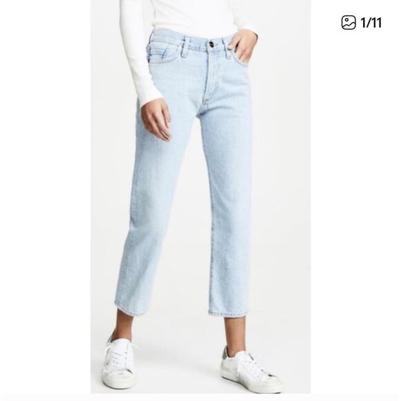 Goldsign Light Wash Straight Leg Jeans Women’s 29 Button Fly Made in USA - Picture 6 of 15